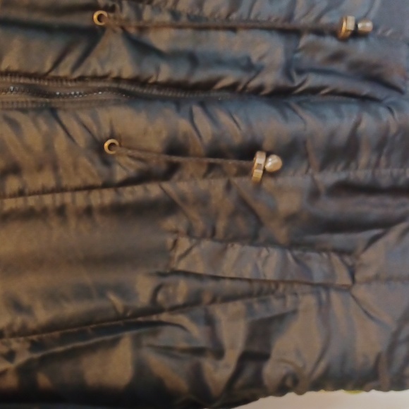 Haband  reversible coat women's size medium black and brown hoodied - Picture 5 of 6